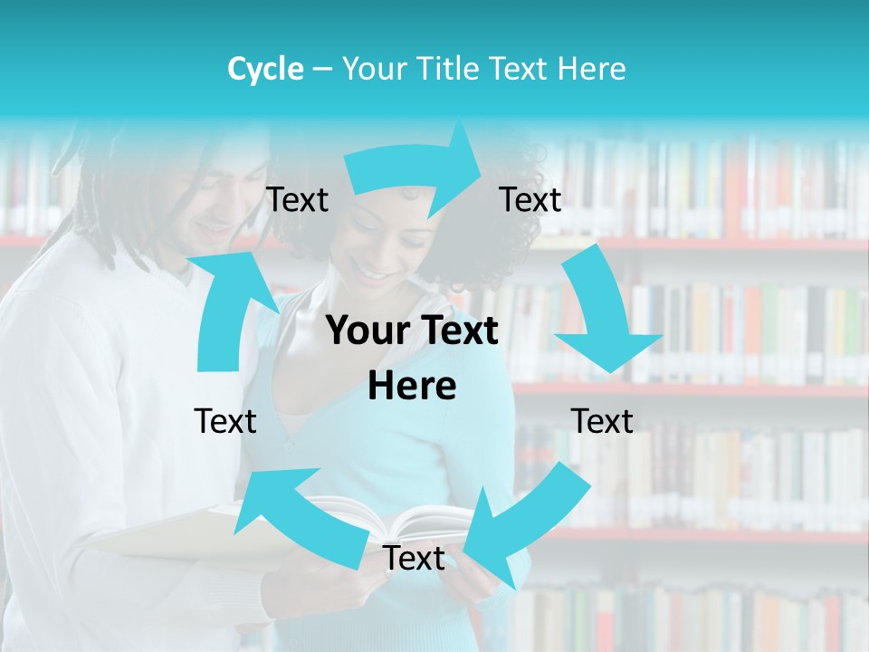 Young Man Rastafarian Studying PowerPoint Template