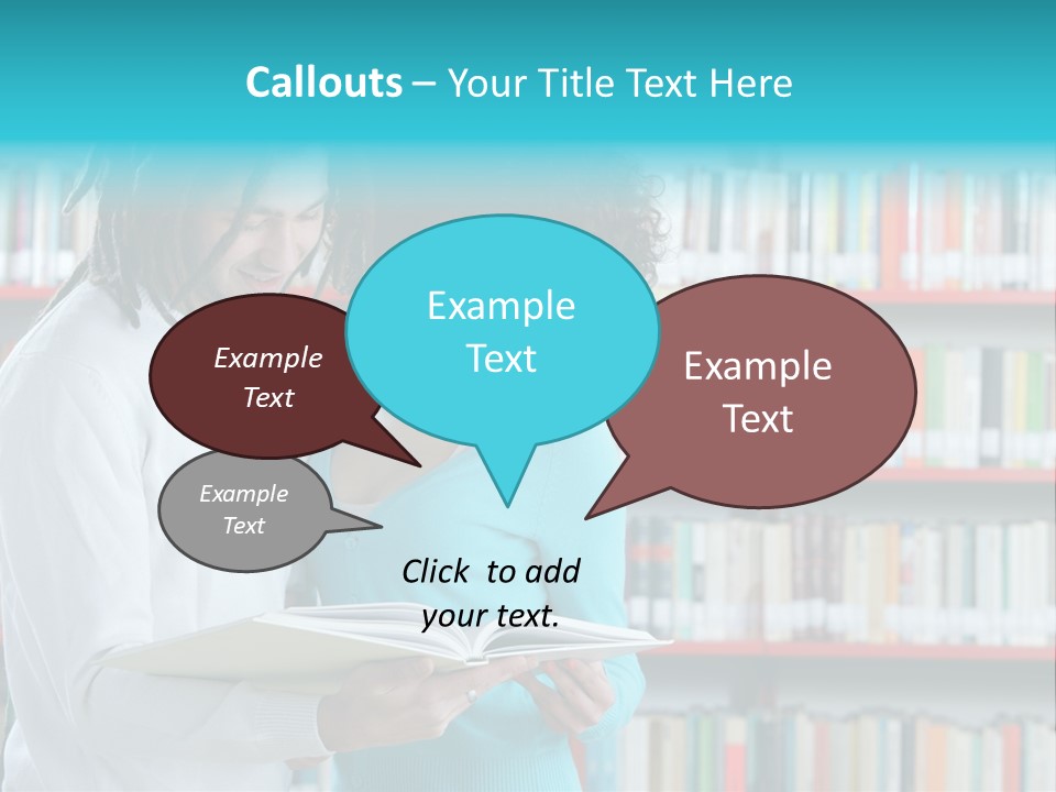 Young Man Rastafarian Studying PowerPoint Template