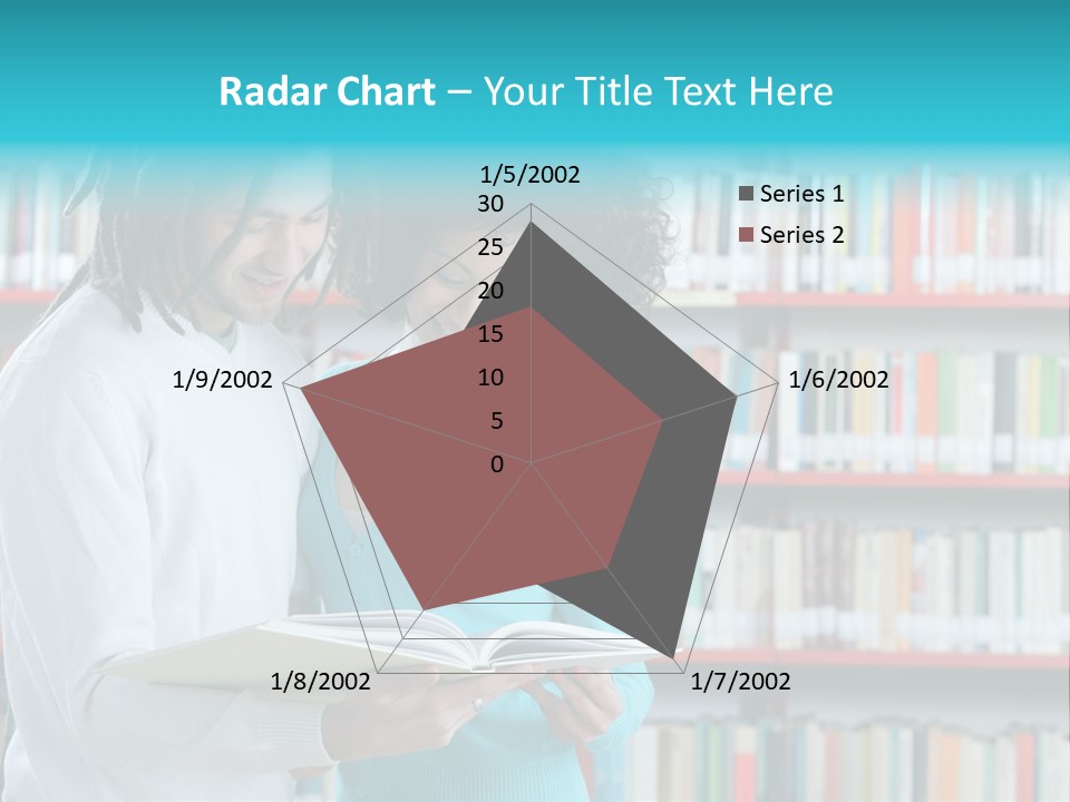 Young Man Rastafarian Studying PowerPoint Template