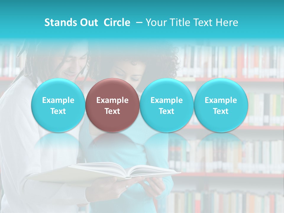 Young Man Rastafarian Studying PowerPoint Template