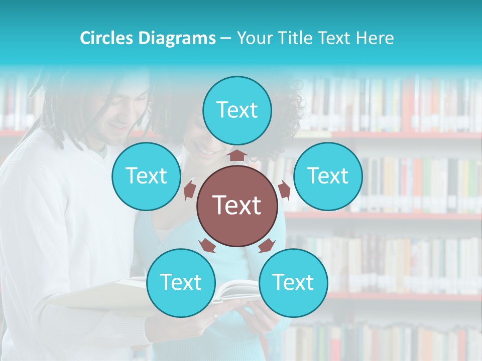 Young Man Rastafarian Studying PowerPoint Template