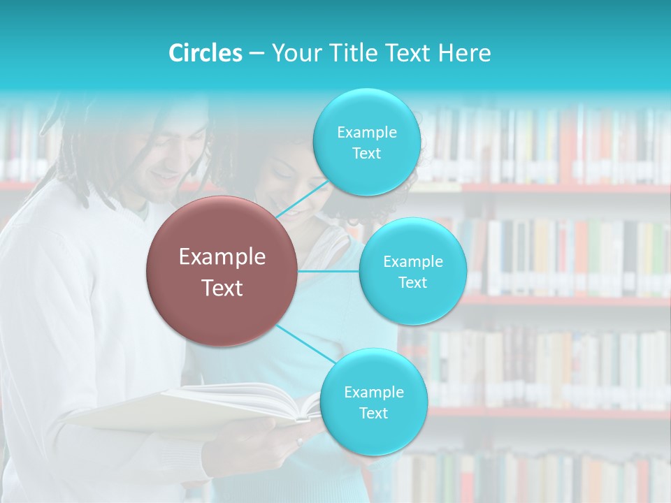 Young Man Rastafarian Studying PowerPoint Template