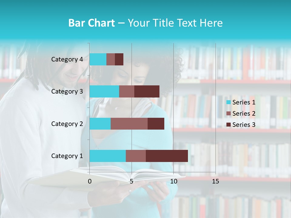 Young Man Rastafarian Studying PowerPoint Template