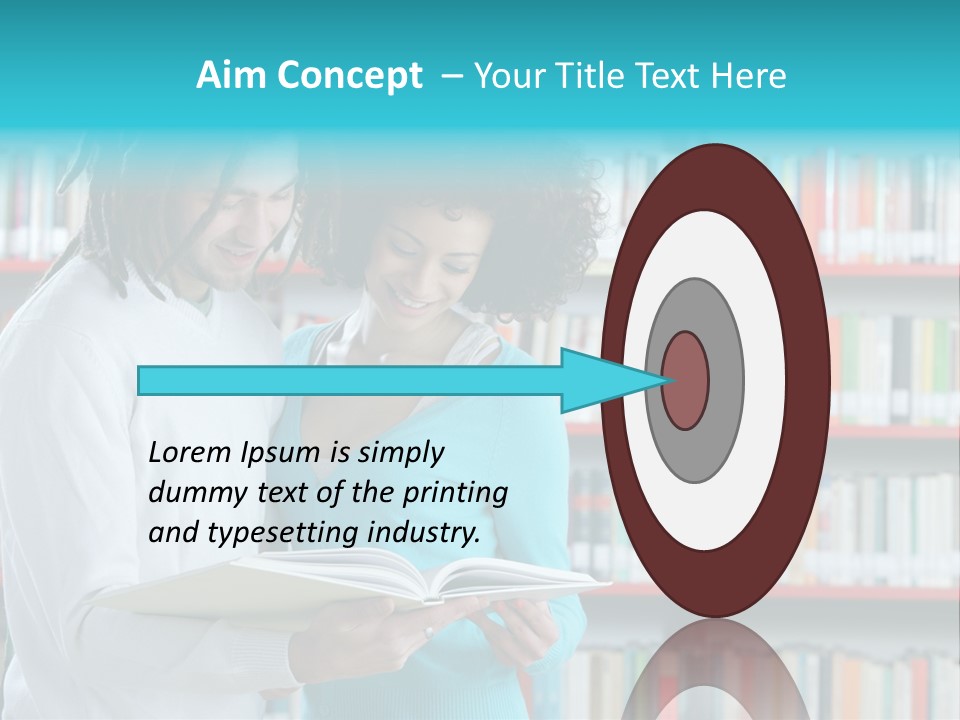 Young Man Rastafarian Studying PowerPoint Template