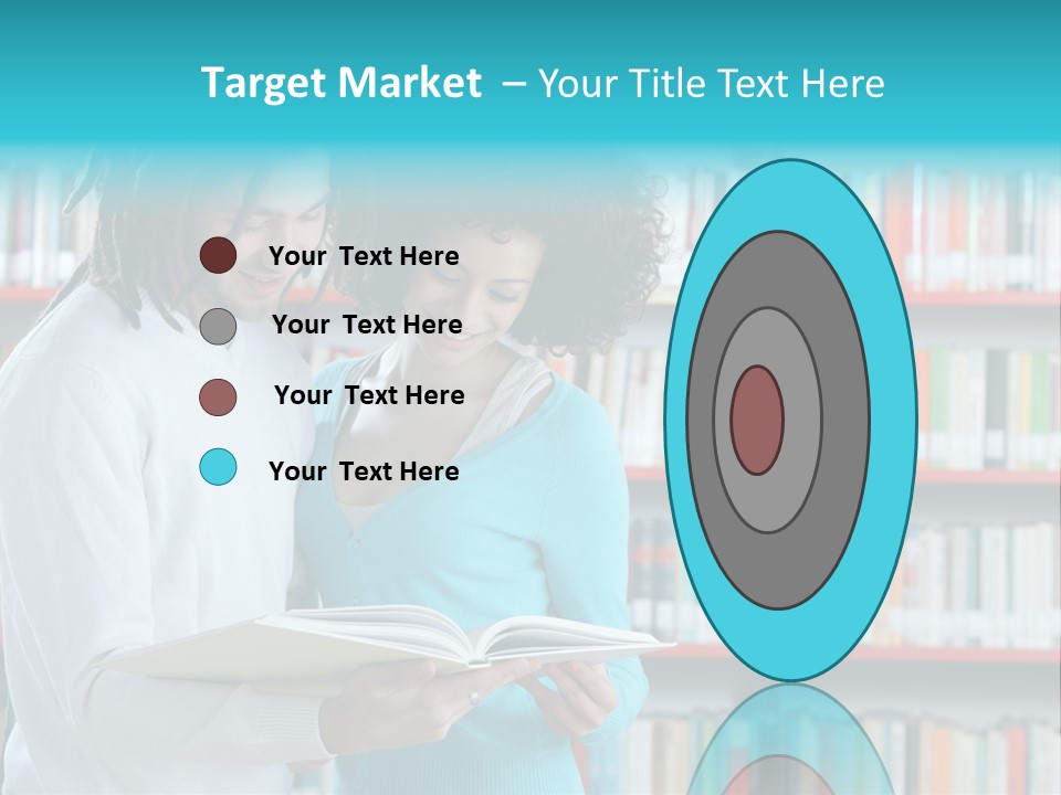 Young Man Rastafarian Studying PowerPoint Template