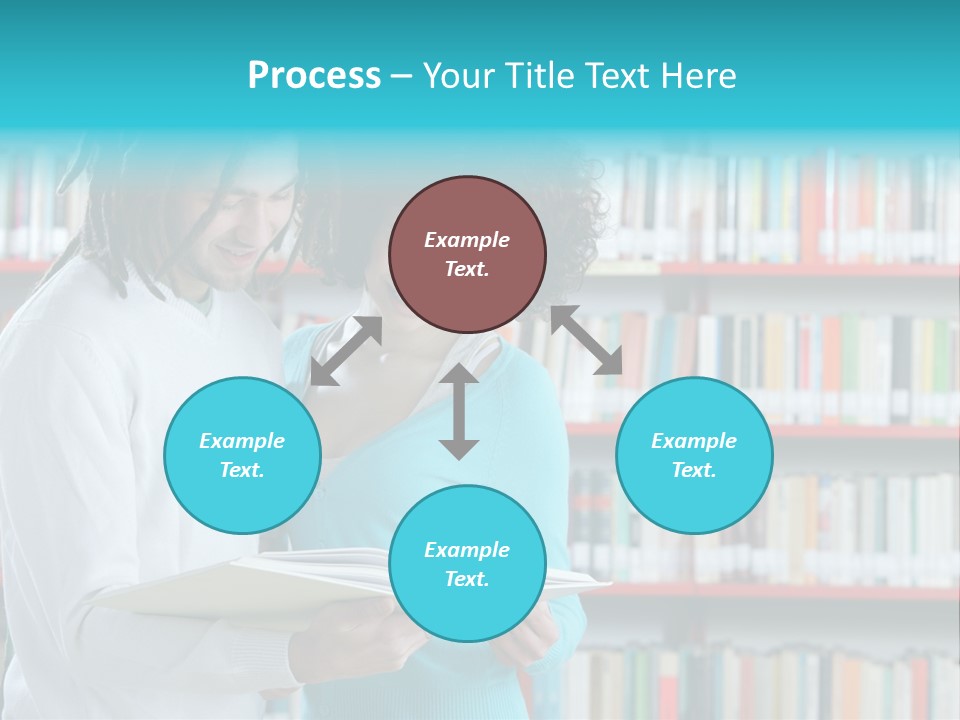 Young Man Rastafarian Studying PowerPoint Template