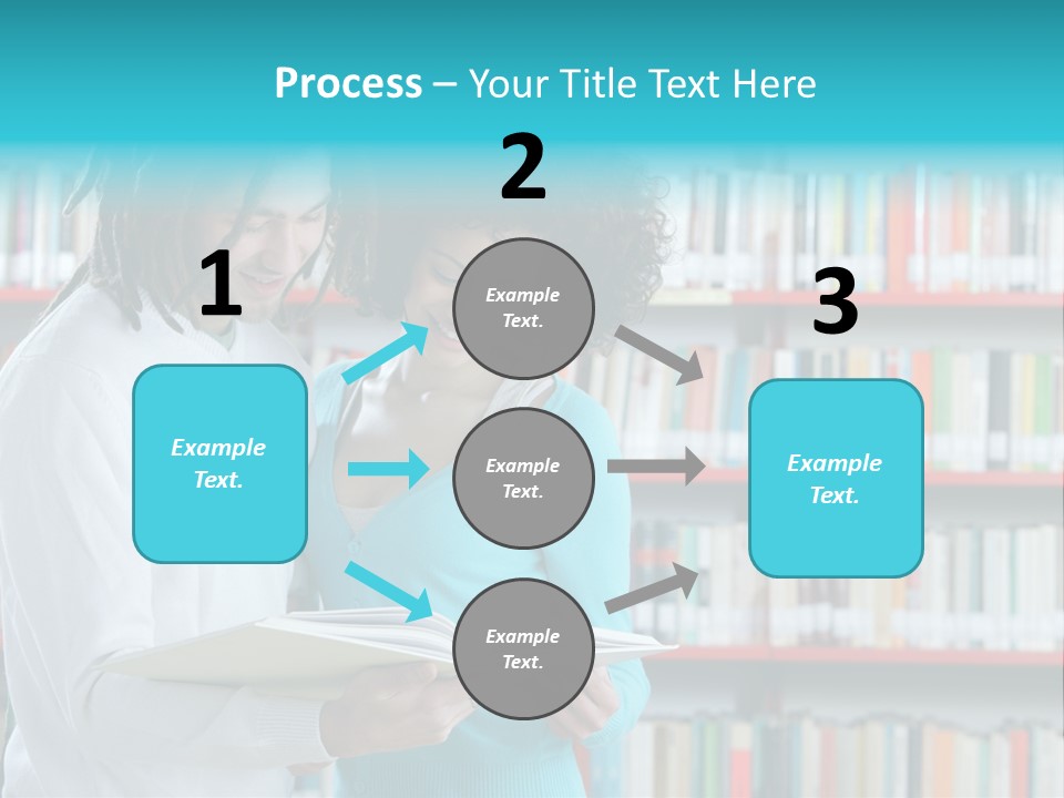 Young Man Rastafarian Studying PowerPoint Template