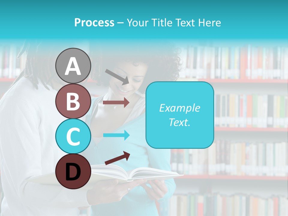 Young Man Rastafarian Studying PowerPoint Template