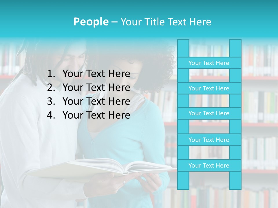 Young Man Rastafarian Studying PowerPoint Template