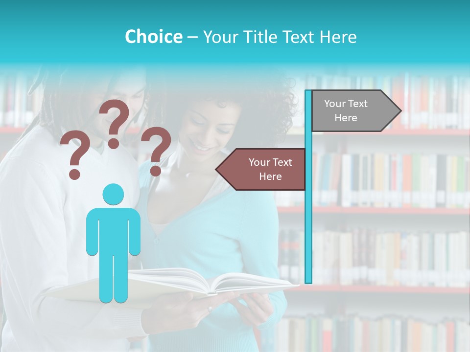 Young Man Rastafarian Studying PowerPoint Template