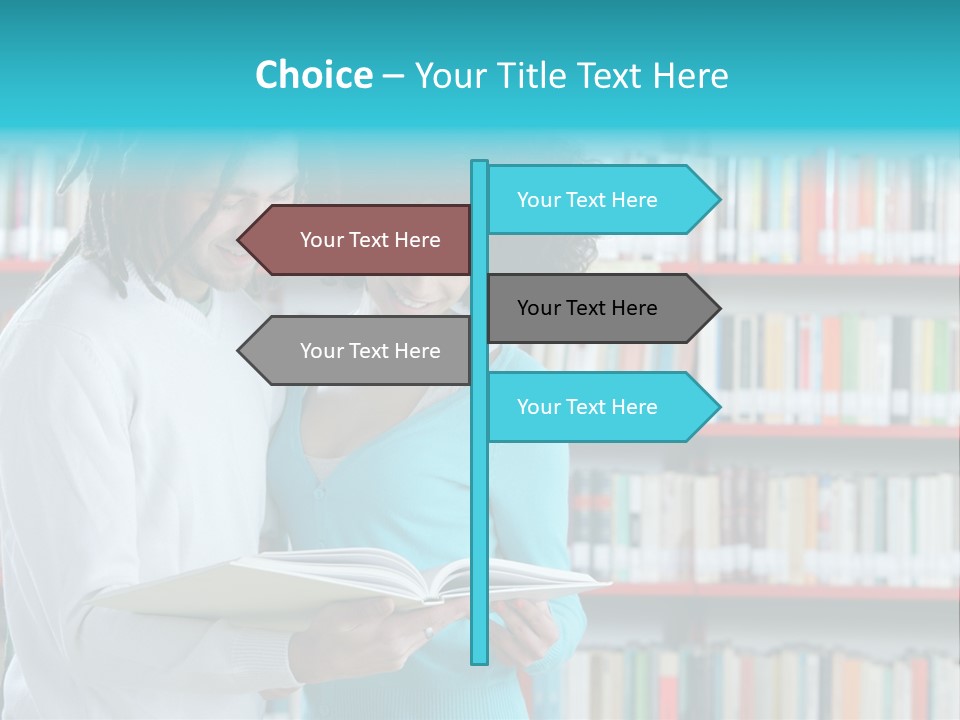 Young Man Rastafarian Studying PowerPoint Template