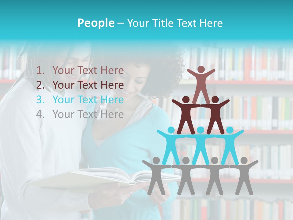 Young Man Rastafarian Studying PowerPoint Template