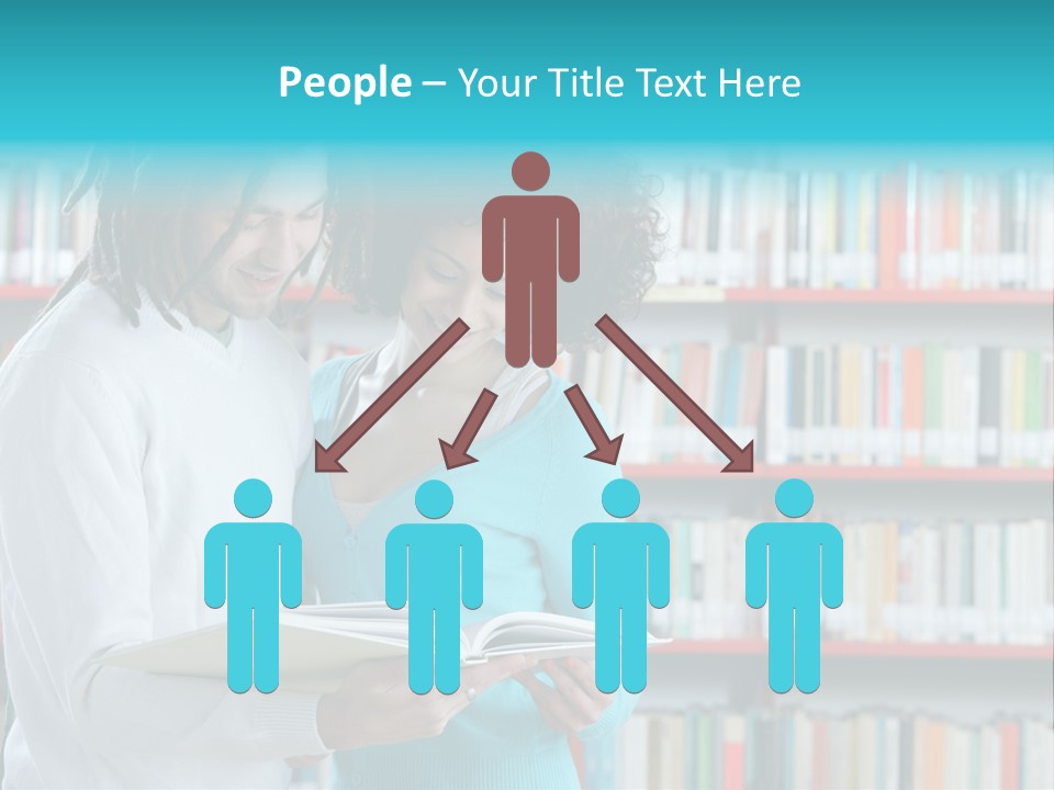 Young Man Rastafarian Studying PowerPoint Template