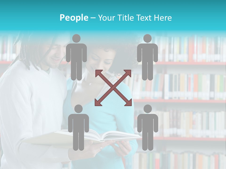 Young Man Rastafarian Studying PowerPoint Template