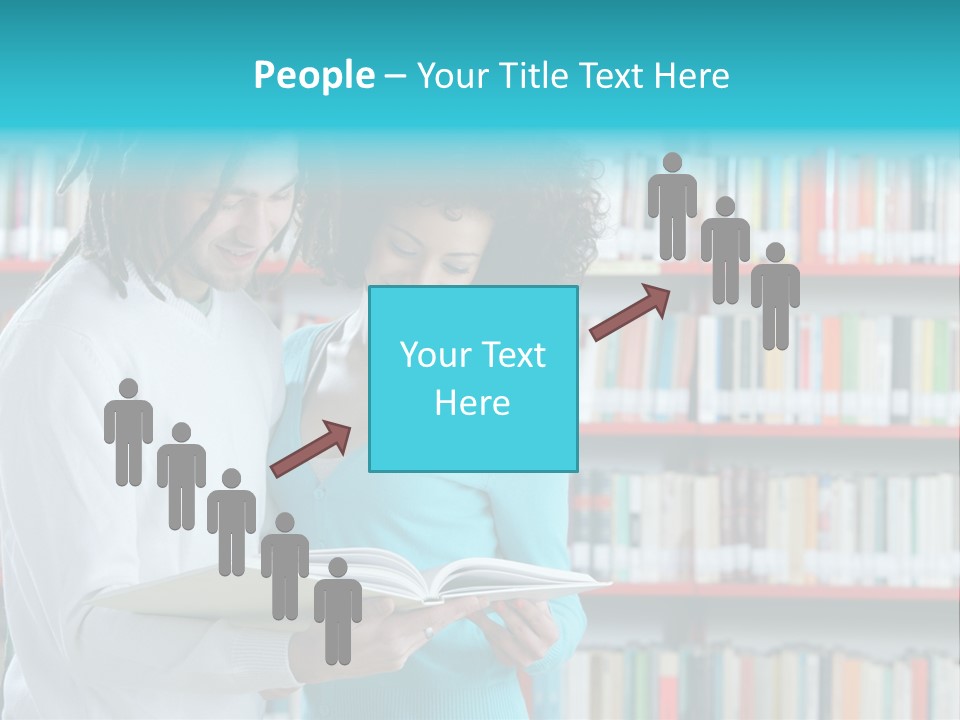 Young Man Rastafarian Studying PowerPoint Template