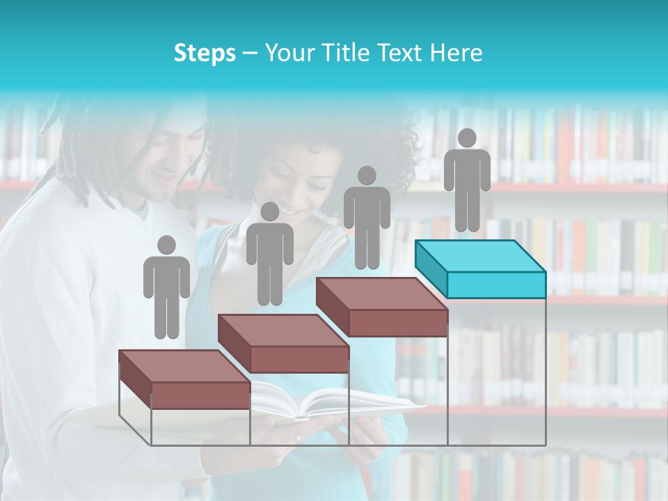 Young Man Rastafarian Studying PowerPoint Template