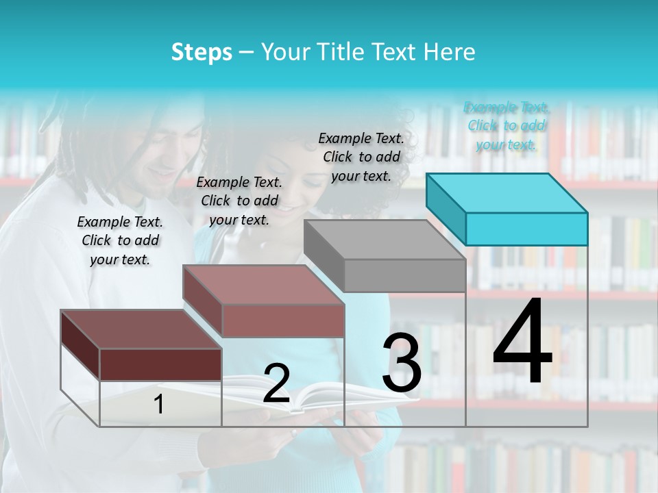 Young Man Rastafarian Studying PowerPoint Template