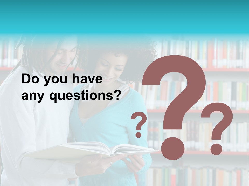 Young Man Rastafarian Studying PowerPoint Template