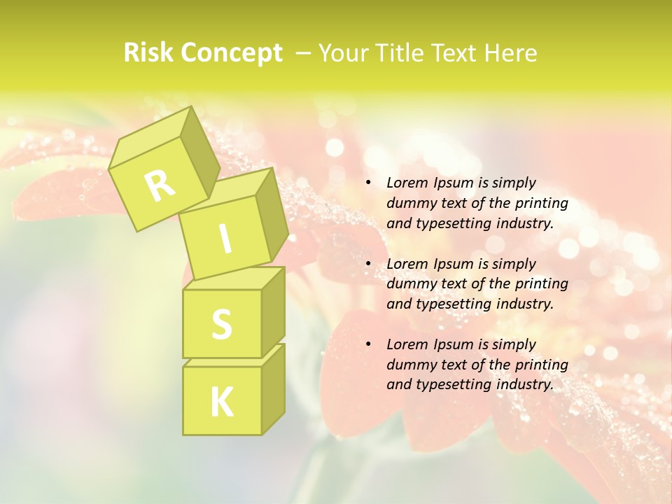 Beautiful Gerbera Petals PowerPoint Template