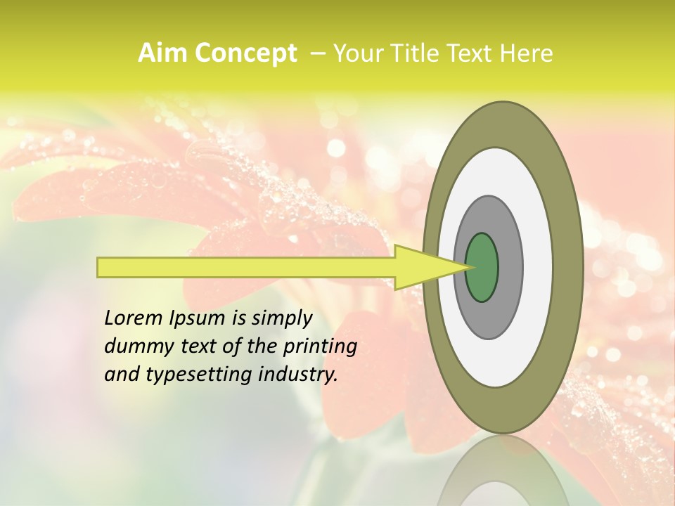 Beautiful Gerbera Petals PowerPoint Template