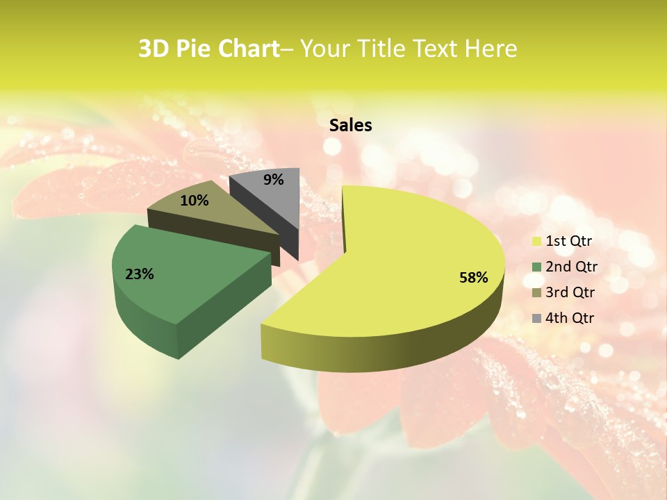 Beautiful Gerbera Petals PowerPoint Template