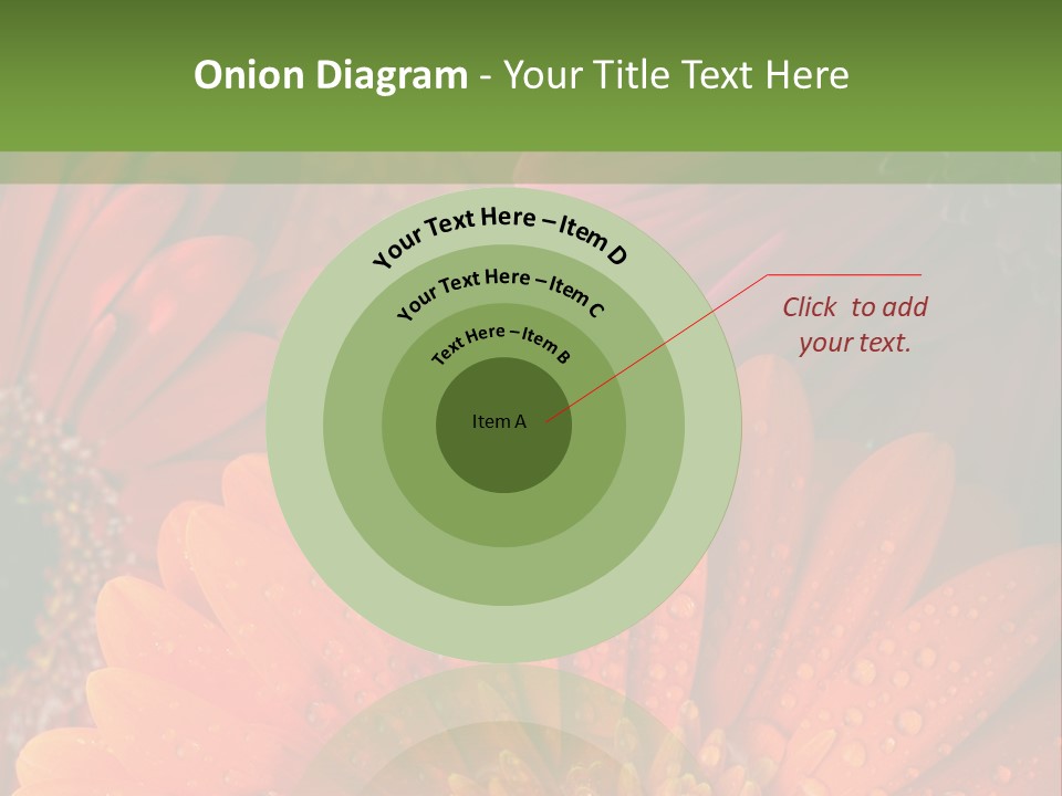 Gerbera Background Seasonal PowerPoint Template