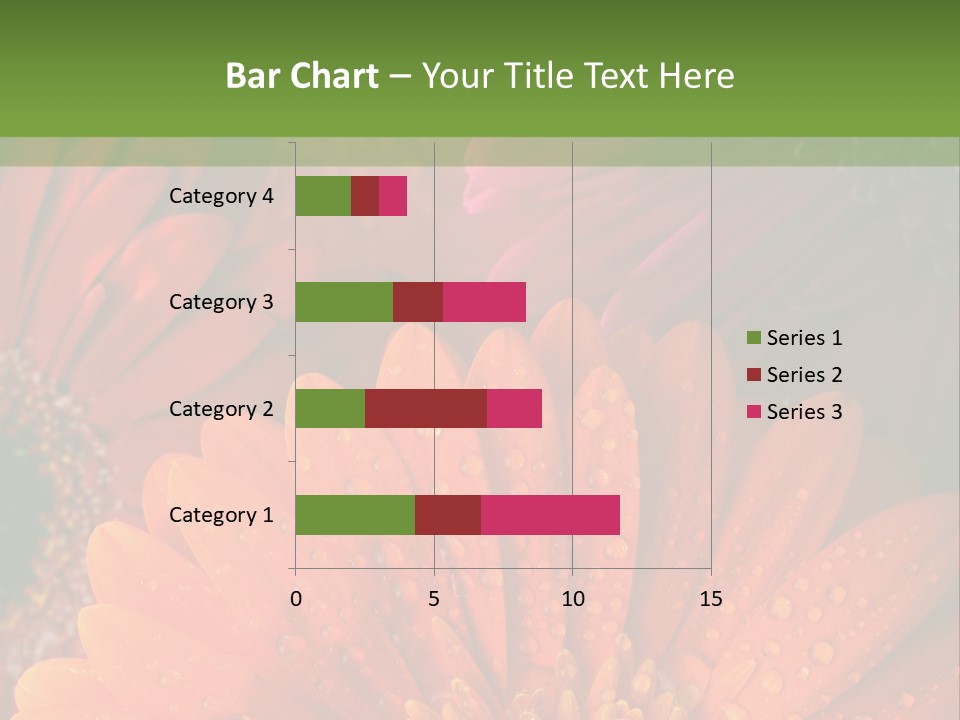 Gerbera Background Seasonal PowerPoint Template