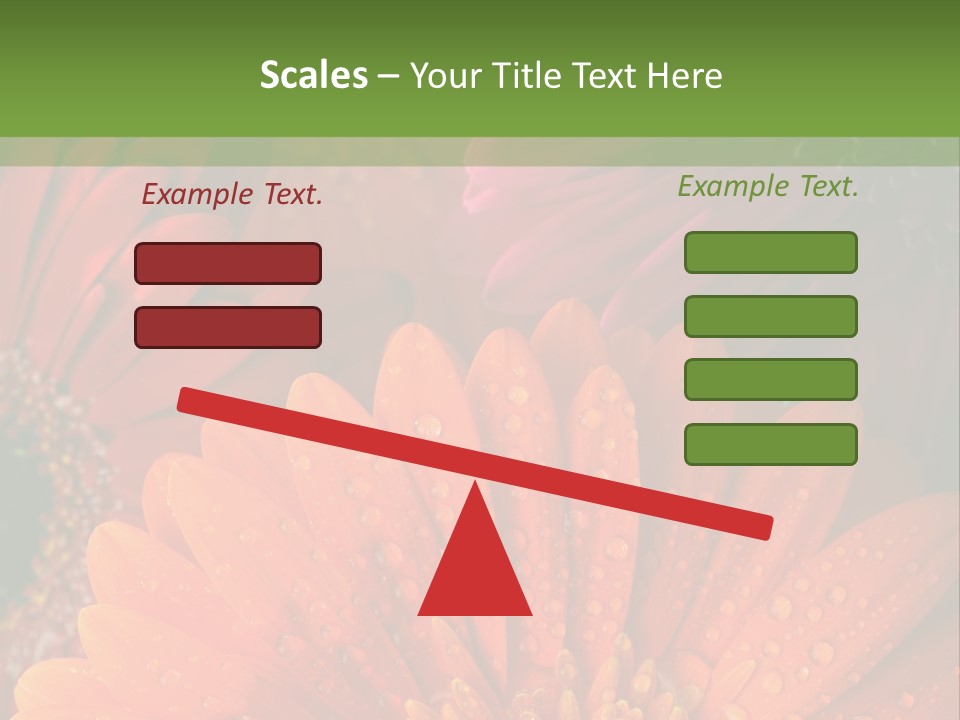 Gerbera Background Seasonal PowerPoint Template