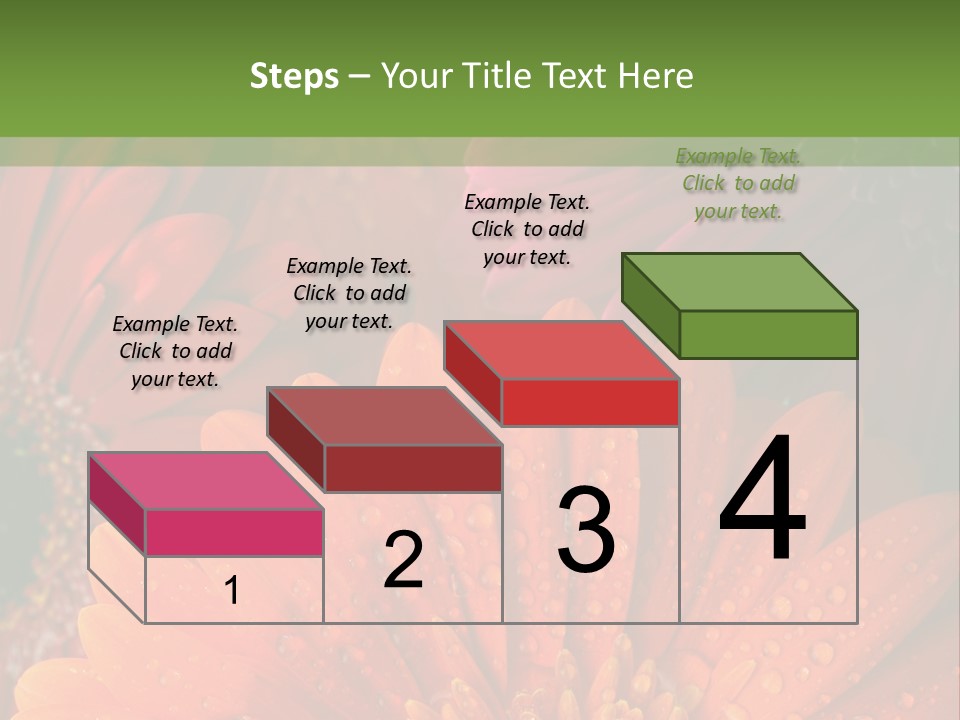 Gerbera Background Seasonal PowerPoint Template