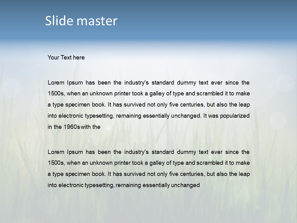 Bokeh Color Sun PowerPoint Template