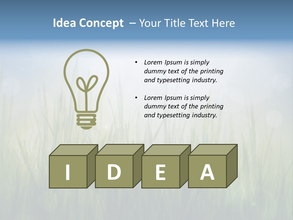 Bokeh Color Sun PowerPoint Template