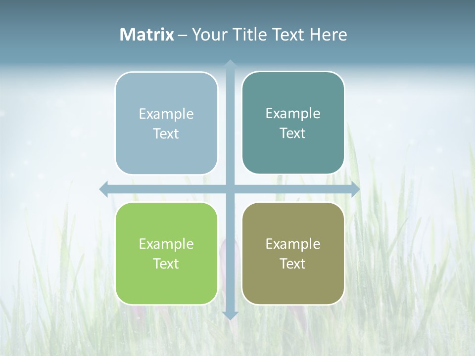 Blur Garden Symbol PowerPoint Template