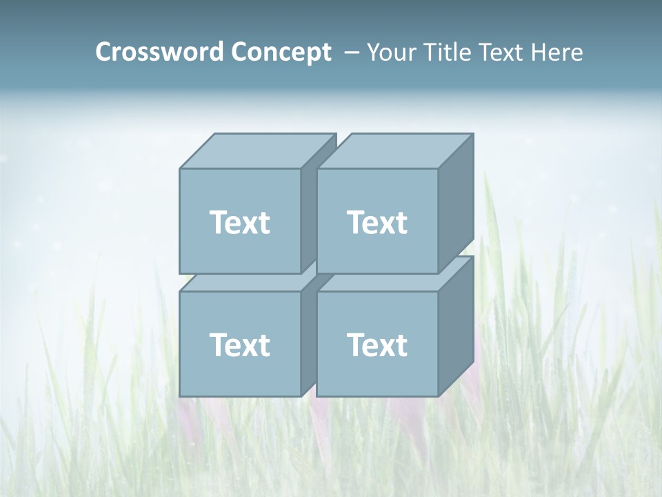 Blur Garden Symbol PowerPoint Template