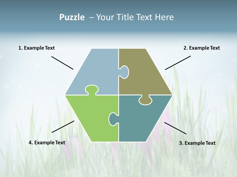 Blur Garden Symbol PowerPoint Template