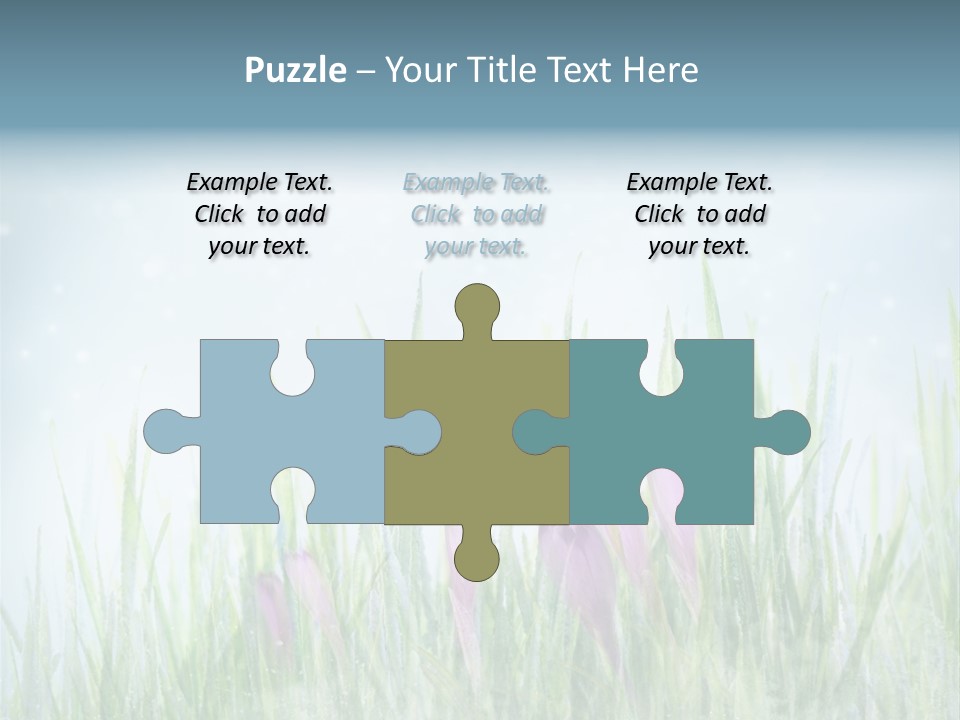 Blur Garden Symbol PowerPoint Template