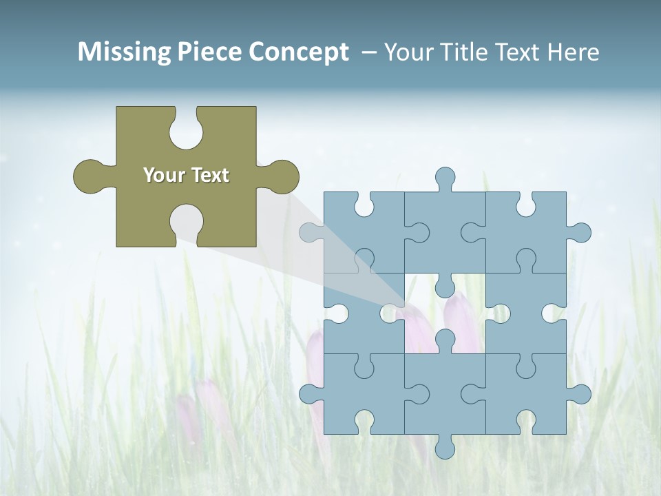 Blur Garden Symbol PowerPoint Template