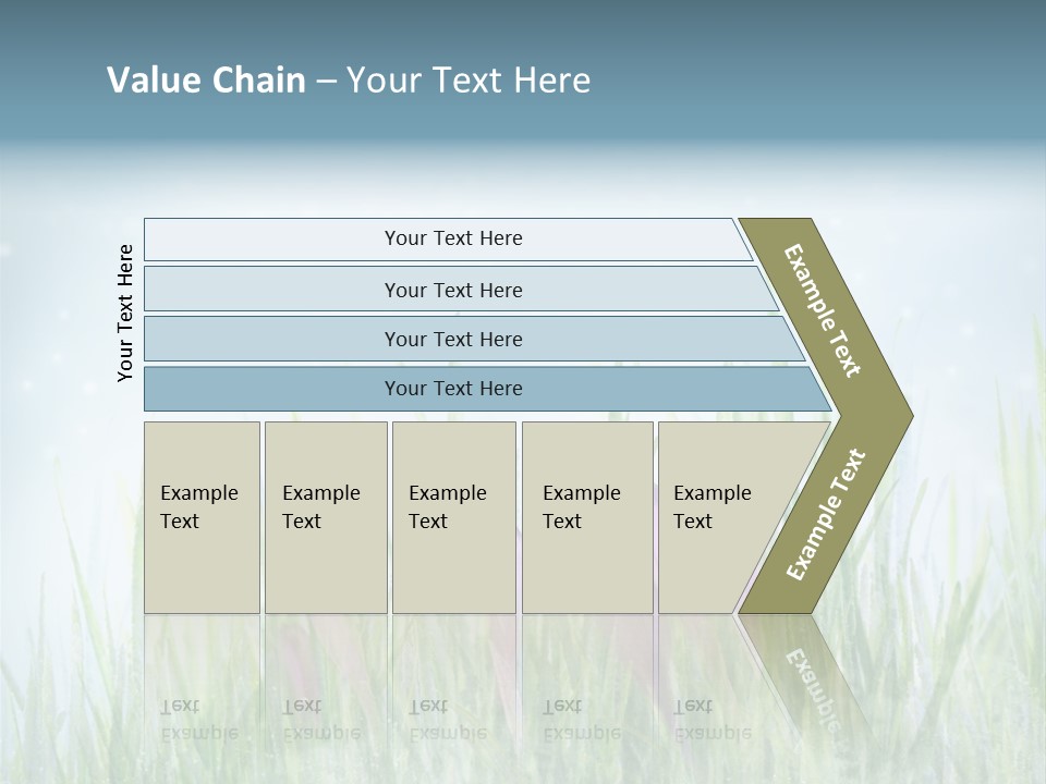 Blur Garden Symbol PowerPoint Template