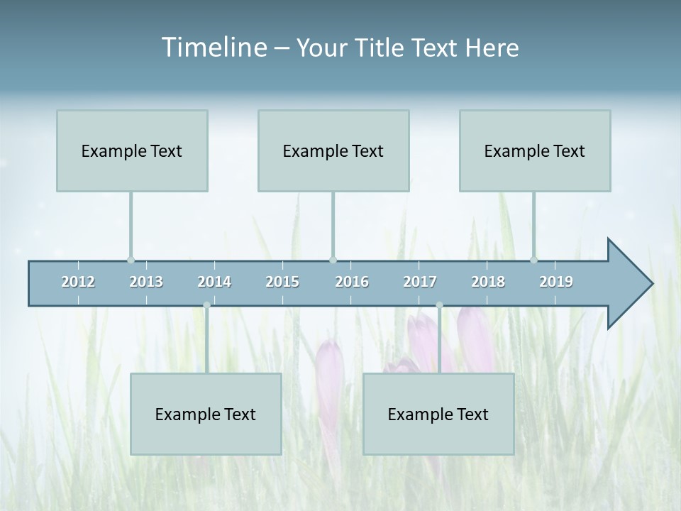 Blur Garden Symbol PowerPoint Template