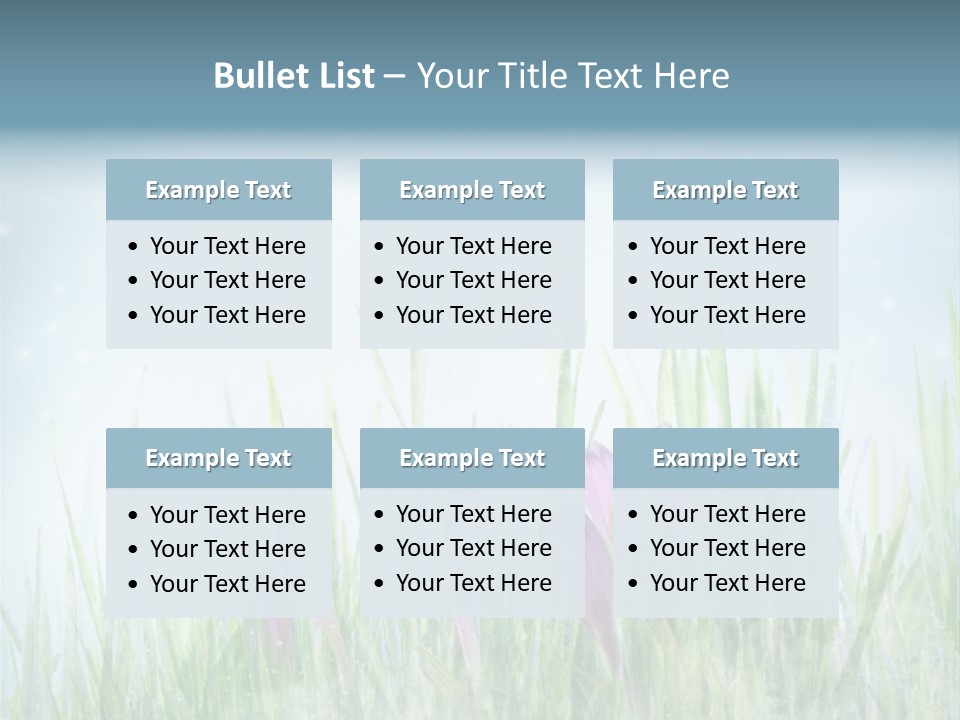 Blur Garden Symbol PowerPoint Template