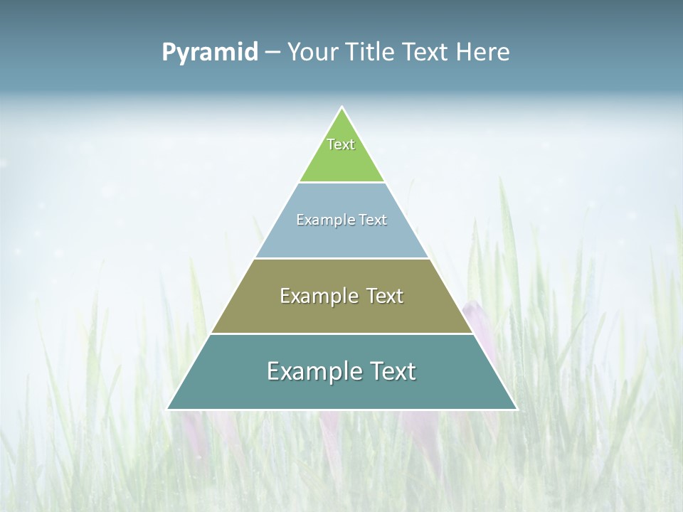 Blur Garden Symbol PowerPoint Template