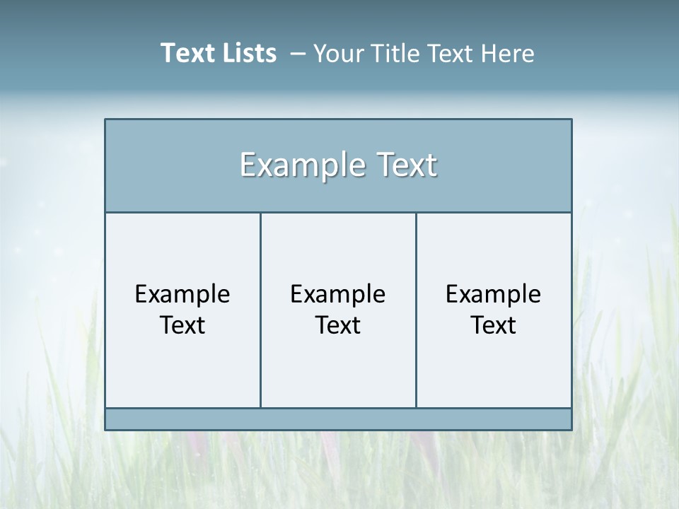 Blur Garden Symbol PowerPoint Template