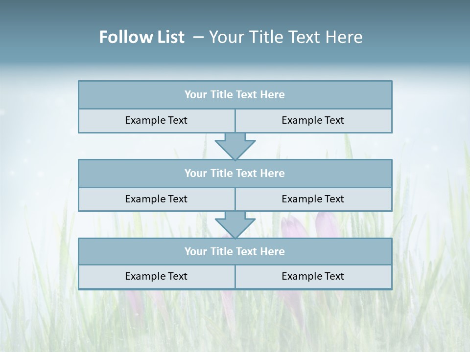Blur Garden Symbol PowerPoint Template