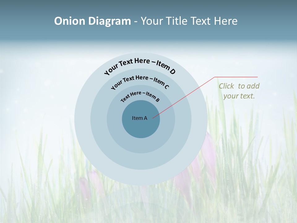 Blur Garden Symbol PowerPoint Template