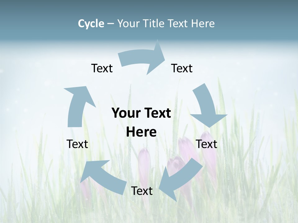 Blur Garden Symbol PowerPoint Template