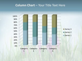 Blur Garden Symbol PowerPoint Template