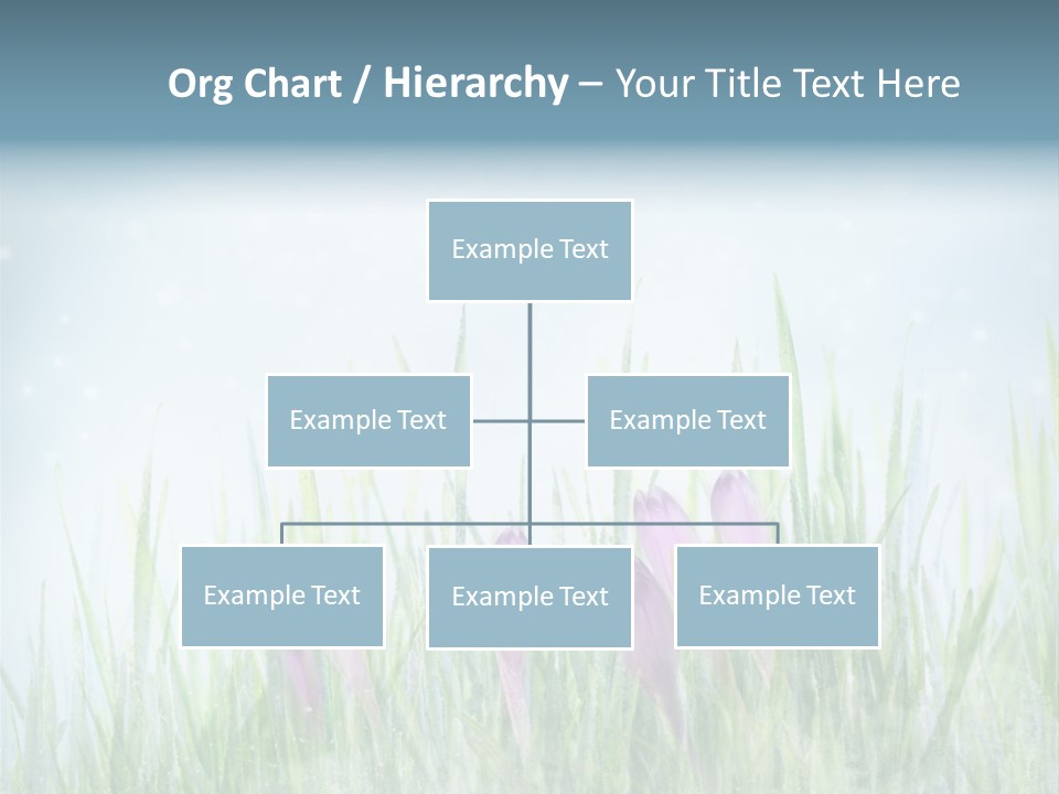 Blur Garden Symbol PowerPoint Template