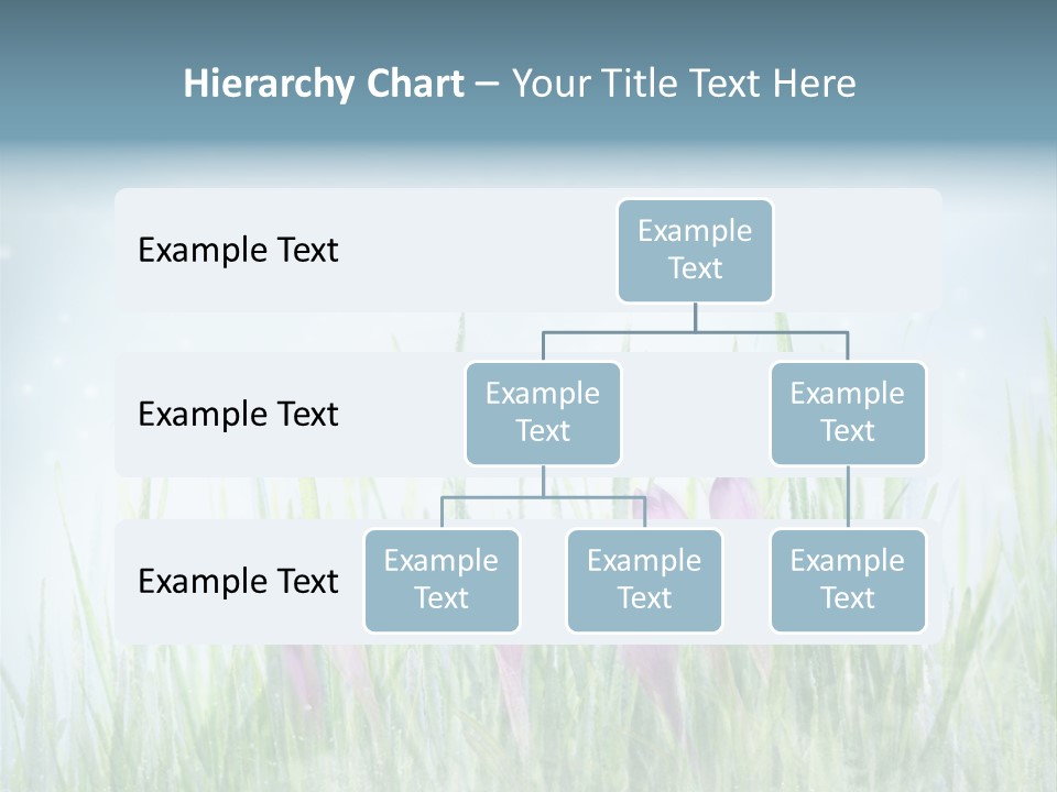 Blur Garden Symbol PowerPoint Template