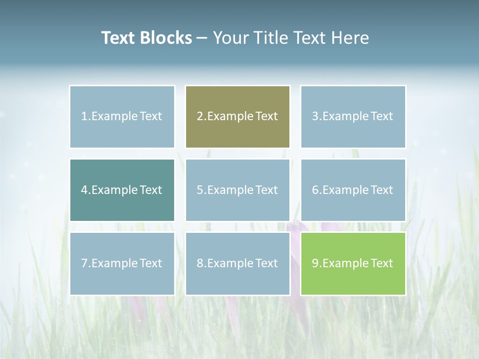 Blur Garden Symbol PowerPoint Template