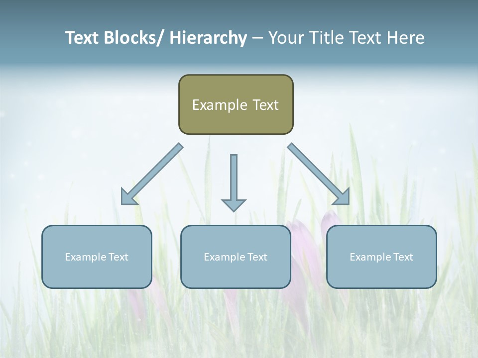 Blur Garden Symbol PowerPoint Template