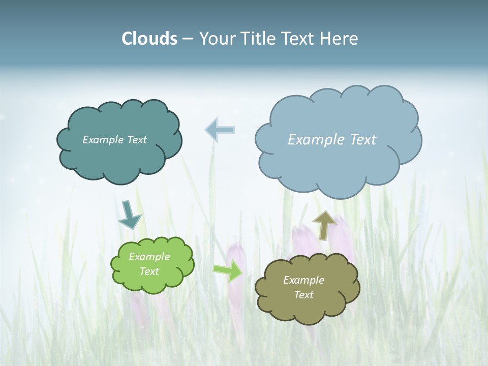Blur Garden Symbol PowerPoint Template